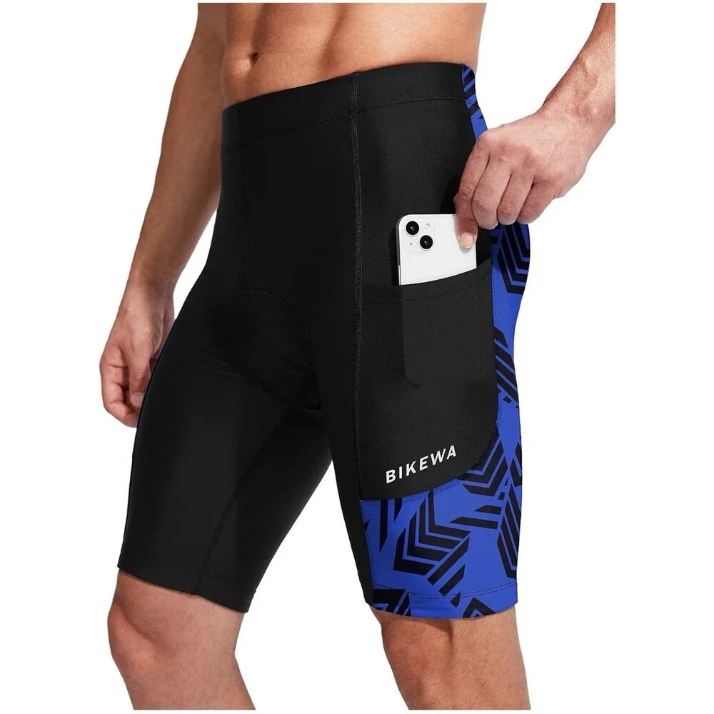 Bikewa Men's Bike Shorts 3D Padded Cycling,Mountain Riding Bicycle UPF50+ Size L